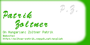 patrik zoltner business card